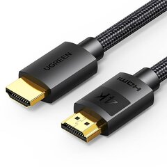 UGREEN HD119 cable HDMI, 4K 30Hz, 10m (black) цена и информация | Кабели и провода | kaup24.ee