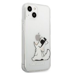 KLHCP13SCFNRC Karl Lagerfeld PC/TPU Choupette Eat Case for iPhone 13 mini Transparent hind ja info | Telefoni kaaned, ümbrised | kaup24.ee