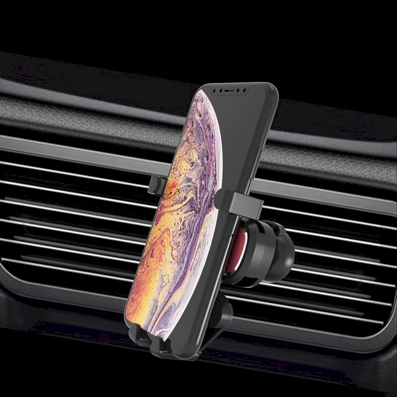 Gravity smartphone car holder for air vent with air freshener black (YC06) hind ja info | Mobiiltelefonide hoidjad | kaup24.ee