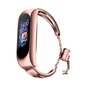 Fusion Metal Bracelet rihm kellaks Xiaomi Mi Band 3 / 4 / 5 / 6 roosa kuld цена и информация | Nutikellade ja nutivõrude tarvikud | kaup24.ee