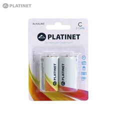 Platinet С 1.5V 2xLR14 Alkaline batteries цена и информация | Батарейки | kaup24.ee