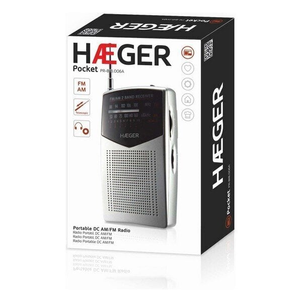 Haeger Pocket AM / FM hind ja info | Raadiod ja äratuskellad | kaup24.ee