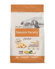 Nature's Variety Dog Selected Junior Free Range chicken 12 kg - vabapidamisel kuivtoit kutsikate/juunioride jaoks hind ja info | Kuivtoit koertele | kaup24.ee