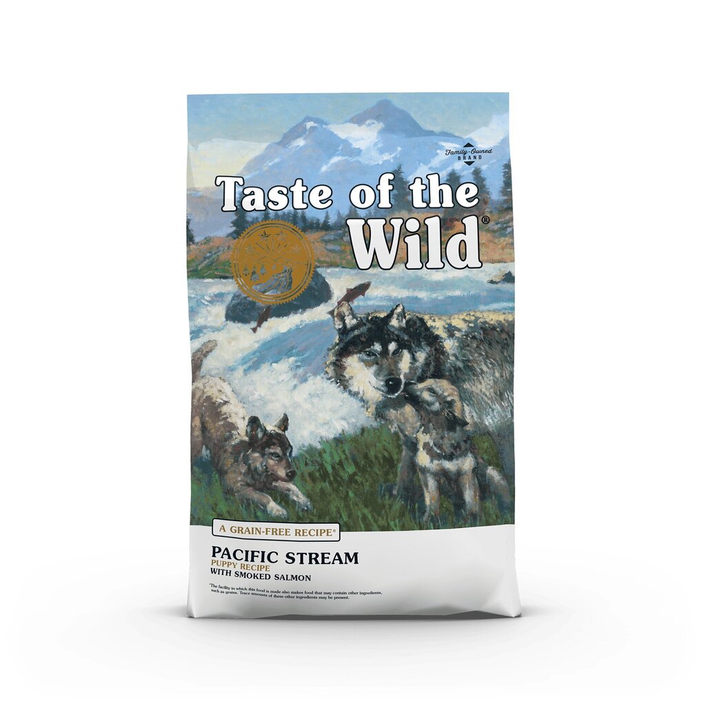 Teraviljavaba kuivtoit koertele lõhega, väikestele kutsikatele Taste of the Wild Pacific Stream Puppy, 2 kg hind ja info | Kuivtoit koertele | kaup24.ee