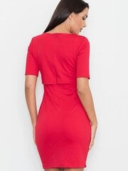 Naiste kleit Figl, punane цена и информация | Платья | kaup24.ee