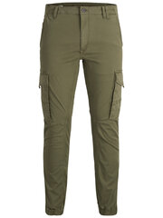 Брюки мужские Jack & Jones Jjipaul Jjflake AKM 542 Olive Night 12141844 цена и информация | Мужские брюки | kaup24.ee