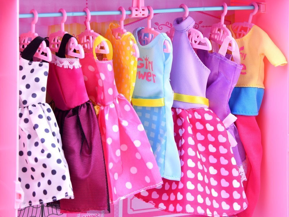 Nukk koos riidekapi ja garderoobiga hind ja info | Tüdrukute mänguasjad | kaup24.ee