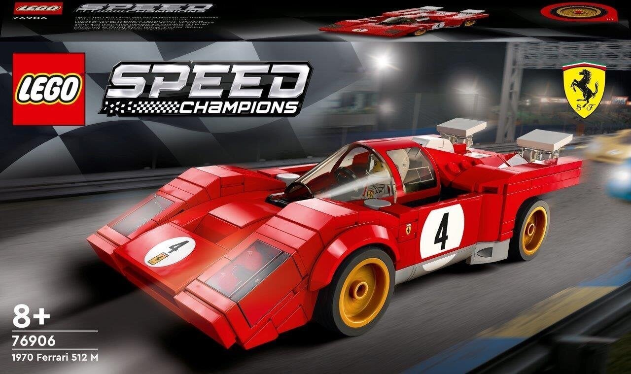 76906 LEGO® Speed Champions 1970 Ferrari 512 M цена и информация | Klotsid ja konstruktorid | kaup24.ee