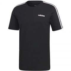 Мужская футболка Adidas Essentials 3 Stripes Tee, черная цена и информация | Мужская спортивная одежда | kaup24.ee