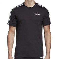 Meeste T-särk Adidas Essentials 3 Stripes Tee, must hind ja info | Meeste spordiriided | kaup24.ee