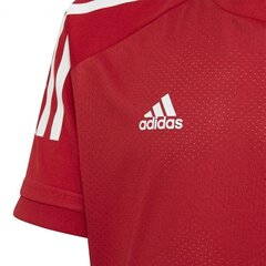 Poiste T-särk Adidas Condivo 20 Training Jr ED9213 63424, punane hind ja info | Poiste särgid | kaup24.ee