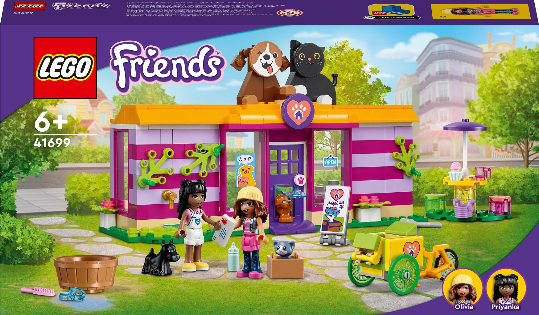 Кафе-приют для животных 41699 LEGO® Friends цена | kaup24.ee