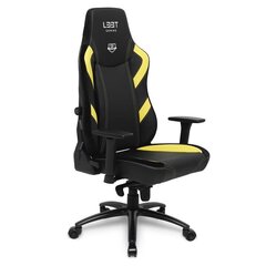 Игровое кресло L33T E-Sport Pro Excellence, черное/желтое цена и информация | Офисные кресла | kaup24.ee