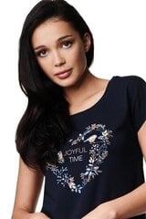 Хлопковая ночная рубашка Joyful Time Zoe для женщин, цвет синий цена и информация | Женские пижамы, ночнушки | kaup24.ee