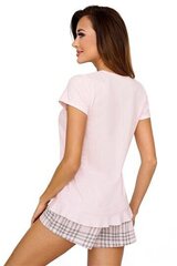 Kaheosaline pidžaama Donna Loretta lühikeste pükstega naistele, roosa hind ja info | Öösärgid, pidžaamad | kaup24.ee