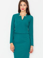 Naiste kleit Figl, roheline цена и информация | Платья | kaup24.ee