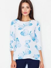 Naiste pluus Figl 62967, valge hind ja info | Naiste pluusid, särgid | kaup24.ee