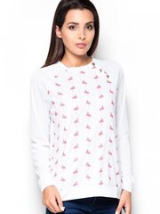 Naiste pluus Katrus 63857, valge hind ja info | Naiste pluusid, särgid | kaup24.ee