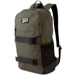 Meeste vabaaja seljakott Puma Deck Backpack Forest Night, roheline цена и информация | Рюкзаки и сумки | kaup24.ee