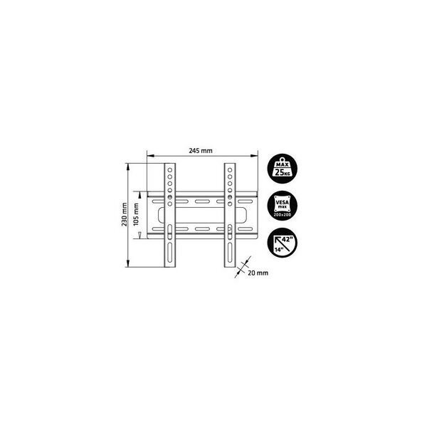 Engel AC0558E 14"-42" hind ja info | Teleri seinakinnitused ja hoidjad | kaup24.ee