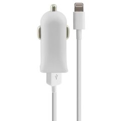 Автомобильное USB-зарядное устройство + одобренный MFI кабель Lightning Contact 2.1A цена и информация | Зарядные устройства для телефонов | kaup24.ee