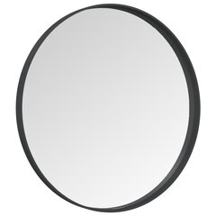 Настенное зеркало, 60 см, черное цена и информация | Подвесные зеркала | kaup24.ee