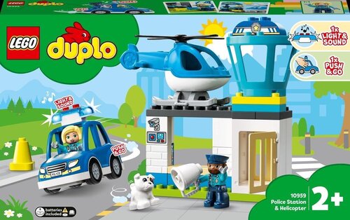 10959 LEGO® DUPLO Town Полицейский участок и вертолет цена и информация | Конструкторы и кубики | kaup24.ee