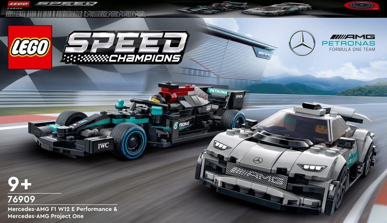 76909 LEGO® Speed Champions Mercedes-AMG F1 W12 E Performance ja Mercedes-AMG Project One hind ja info | Klotsid ja konstruktorid | kaup24.ee