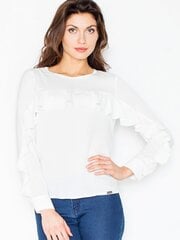 Naiste pluus Figl 60190, valge hind ja info | Naiste pluusid, särgid | kaup24.ee
