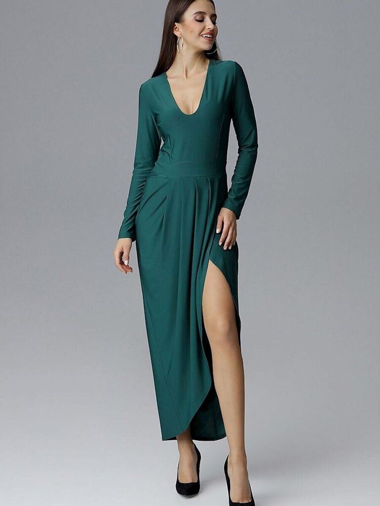 Naiste kleit Figl 126214, roheline цена и информация | Kleidid | kaup24.ee