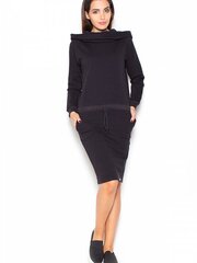 Naiste kleit Katrus, must hind ja info | Kleidid | kaup24.ee