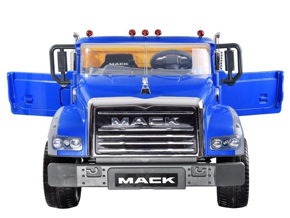 Elektriline kahekohaline auto „Mack Trucks“, sinine hind ja info | Laste elektriautod | kaup24.ee