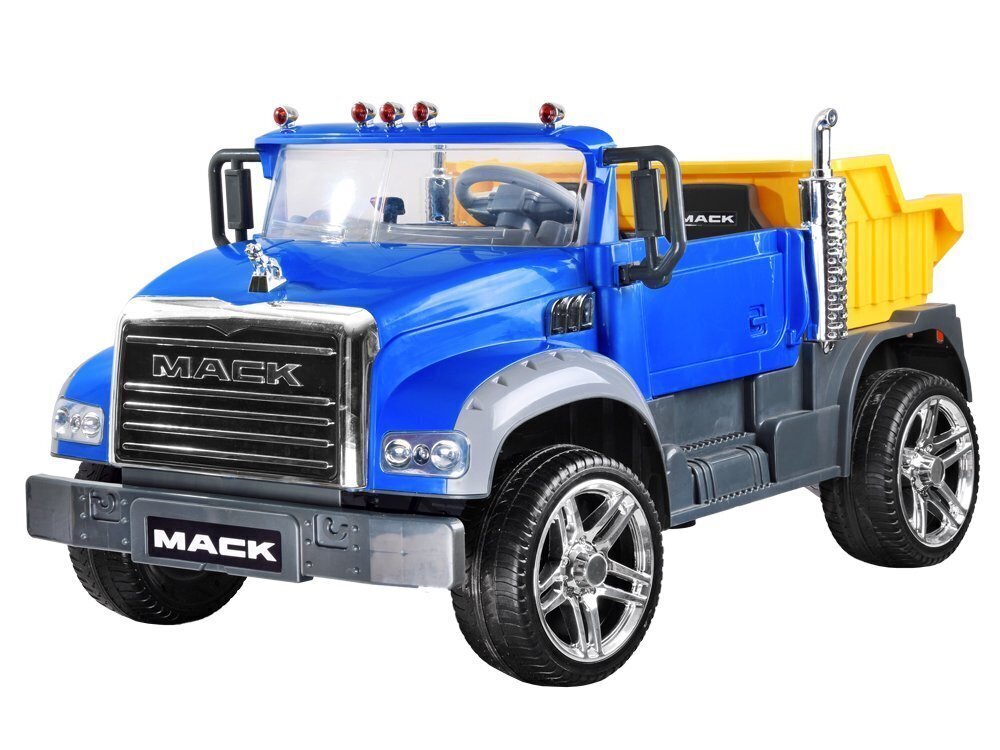 Elektriline kahekohaline auto „Mack Trucks“, sinine hind ja info | Laste elektriautod | kaup24.ee