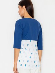 Женская блузка Figl M233, белая/синяя цена и информация | Женские блузки, рубашки | kaup24.ee