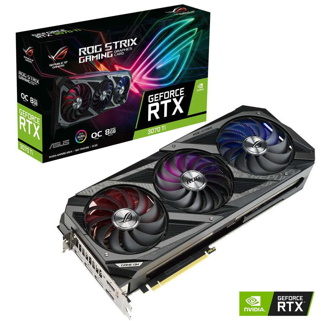 Asus Rog Strix RTX 3070 Ti O8G Gaming hind ja info | Videokaardid (GPU) | kaup24.ee