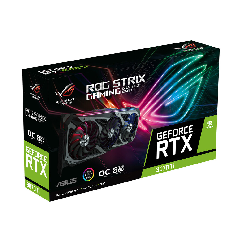 Asus Rog Strix RTX 3070 Ti O8G Gaming hind ja info | Videokaardid (GPU) | kaup24.ee