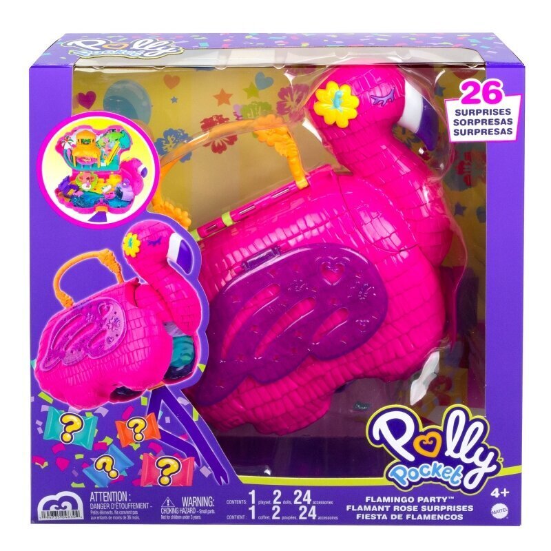 Flamingo meelelahutuskomplekt Polly Pocket, HGC41 цена и информация | Tüdrukute mänguasjad | kaup24.ee