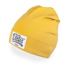 Õhuke puuvillane müts TuTu kevadeks, kollane hind ja info | Tüdrukute mütsid, sallid, kindad | kaup24.ee