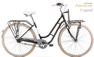 Городской велосипед Romet Luiza Lux 26 "Alu 2022, черный цена и информация | Велосипеды | kaup24.ee