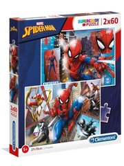 Pusle Clementoni Spider-Man, 2x60 o. цена и информация | Пазлы | kaup24.ee