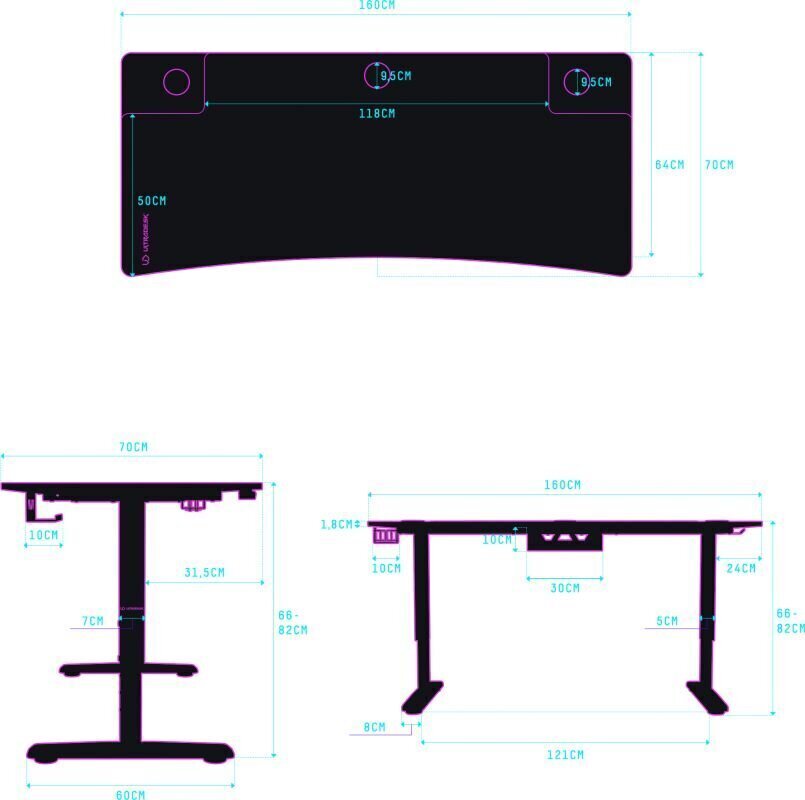 Arvutilaud Ultradesk Cruiser цена и информация | Arvutilauad, kirjutuslauad | kaup24.ee