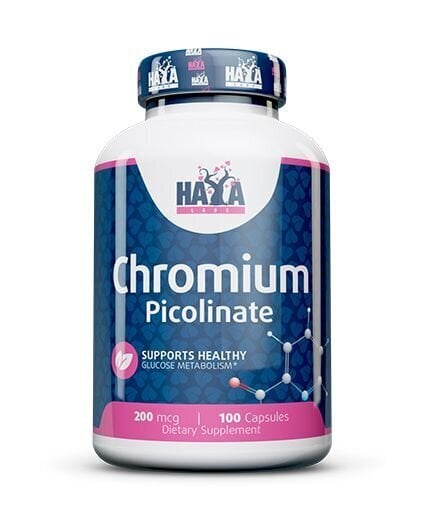 Toidulisand Haya Labs Chromium Picolinate 100 kaps. цена и информация | Vitamiinid | kaup24.ee