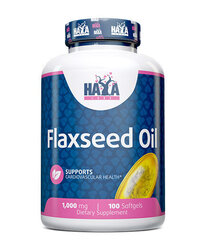 Пищевая добавка Haya Labs Flax Seed Oil Organic, 100 капсул цена и информация | Haya Labs Защитные, дезинфицирующие средства, медицинские товары | kaup24.ee