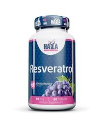 Пищевая добавка Haya Labs Resveratrol 60 таб. цена и информация | Витамины | kaup24.ee