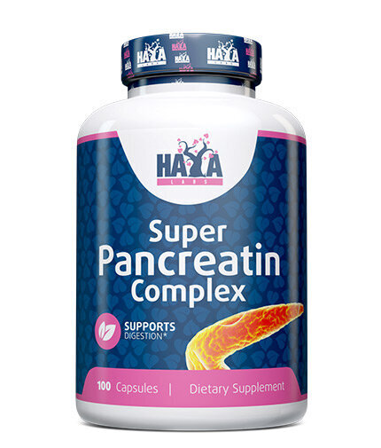 Toidulisand Haya Labs Super Pancreatin Enzymes 100 kaps. цена и информация | Vitamiinid | kaup24.ee