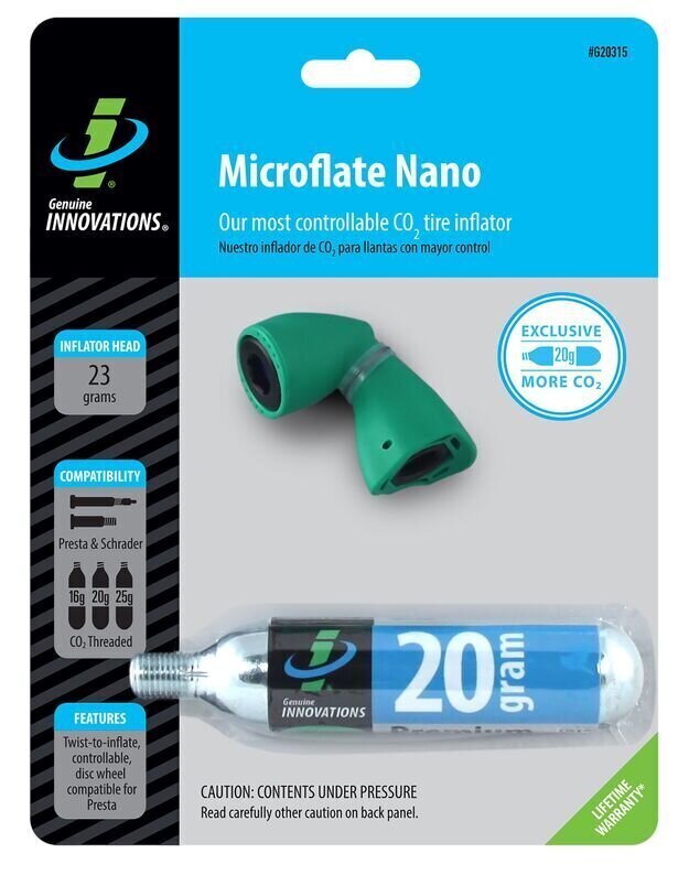 Komplekt Microflate Nano täiteotsiku ja padruniga 20 g hind ja info | Rattapumbad | kaup24.ee