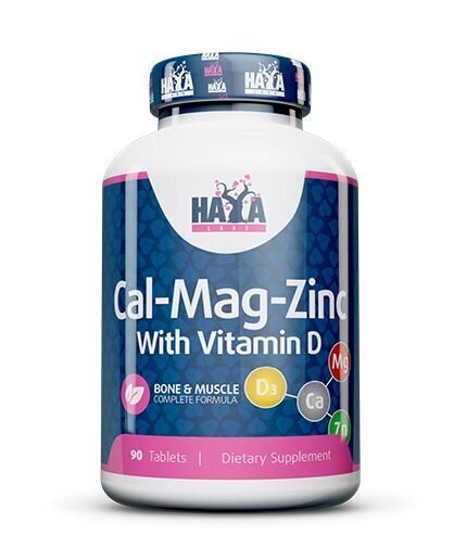 Haya Labs Calcium Magnesium & Zinc with Vitamin D 90 tab. hind ja info | Vitamiinid | kaup24.ee