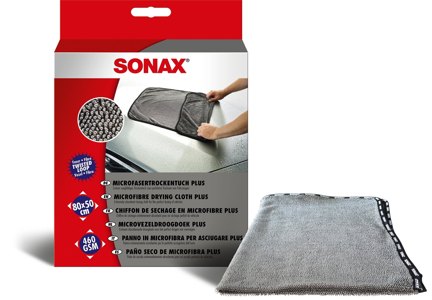 SONAX Mikrokiudlapp kuivatamiseks 80x50cm цена и информация | Puhastuslapid, salvrätikud | kaup24.ee