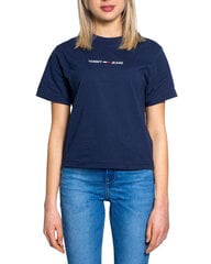 Tommy Hilfiger футболка для женщин Jeans, синяя цена и информация | Женские блузки, рубашки | kaup24.ee