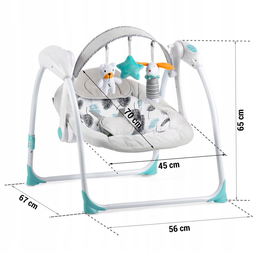 Lamamistool Ricokids 7326 цена и информация | Beebi lamamistoolid | kaup24.ee